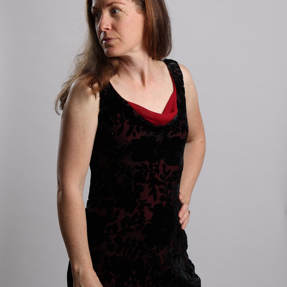 Vintage 1960's silk gown size s